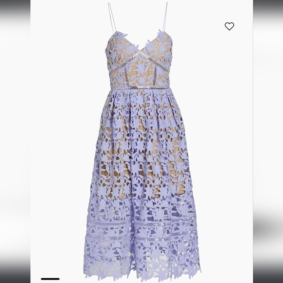 Self-Portrait Azalea Lace Dress in Baby Blue Size 0 - Picture 10 of 13
